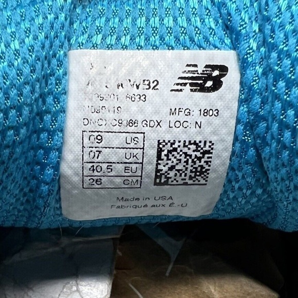 New Balance Shoes Womens Gray Teal Sneakers W1540SG2 US Size 9 2E Wide - Picture 10 of 12